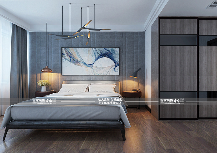 三居 后现代风格 奥园国际 卧室图片来自百家设计小刘在奥园国际125平后现代风格的分享