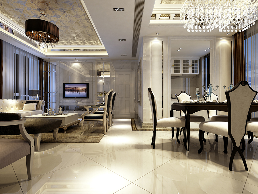 欧式 三居 一品漫城 腾龙设计 餐厅图片来自孔继民在一品漫城大平层新古典设计的分享