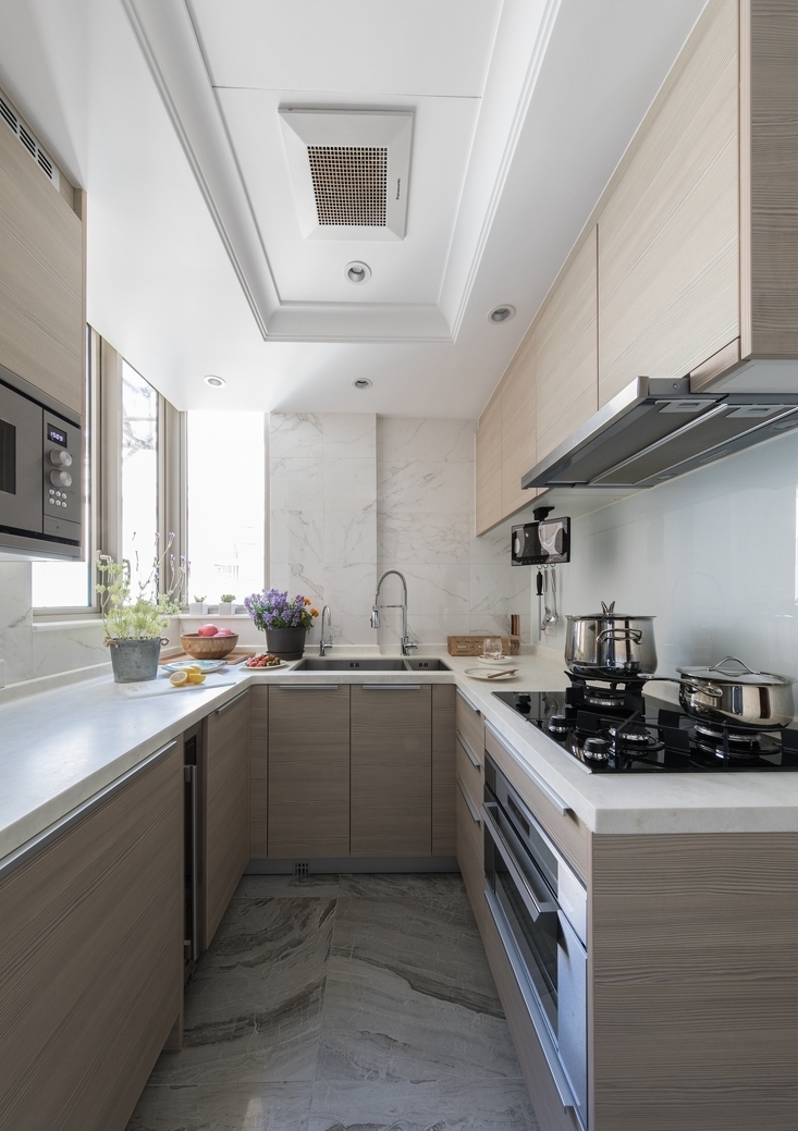 二居 厨房图片来自言白设计在82㎡装LOFT工业的分享