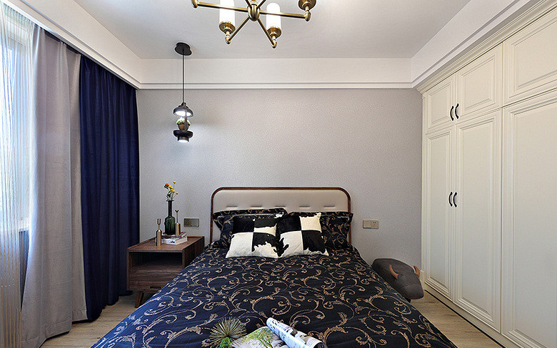 卧室图片来自家装大管家在100平美式休闲3居 和谐舒适生活的分享