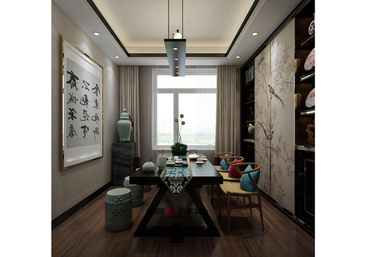 餐厅图片来自沈阳百家装饰小姜在华发首府155平港式风格的分享