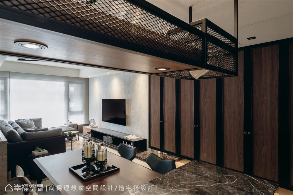 小资 现代风格 装修设计 二居 白领 客厅图片来自幸福空间在79平,几何线条，建构个性化场域的分享