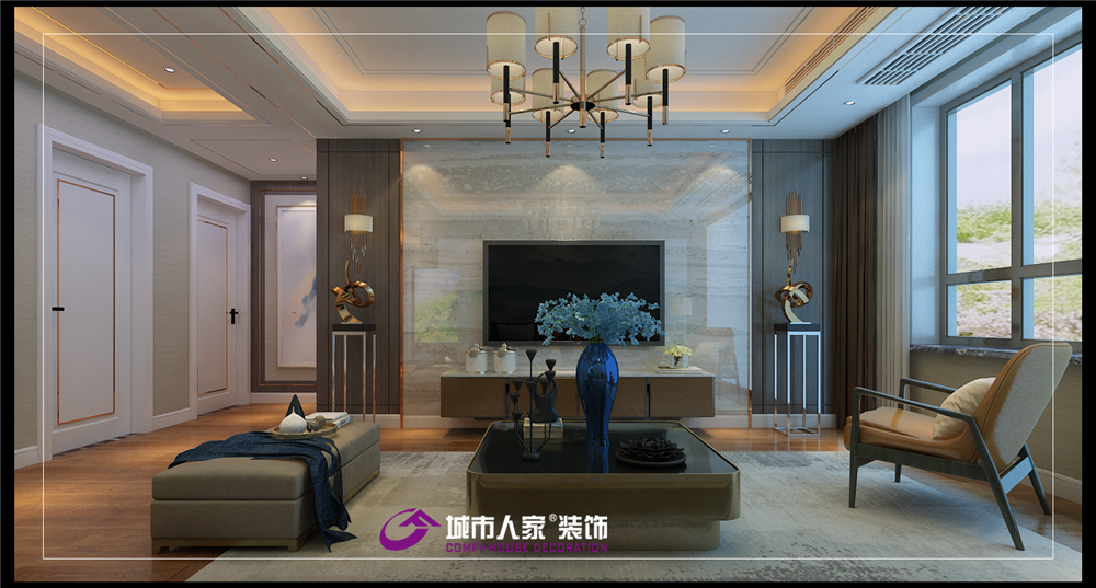 简约 客厅图片来自济南城市人家装修公司-在映月紫云城装修案例效果图的分享