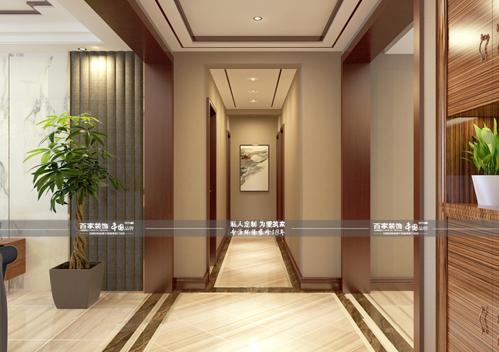 三居 金地悦峰 新中式风格 客厅图片来自百家设计小刘在金地悦峰144平新中式风格的分享