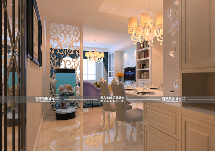 三居 中海城 简欧风格 客厅图片来自百家设计小刘在中海城130平简欧风格全包12万的分享