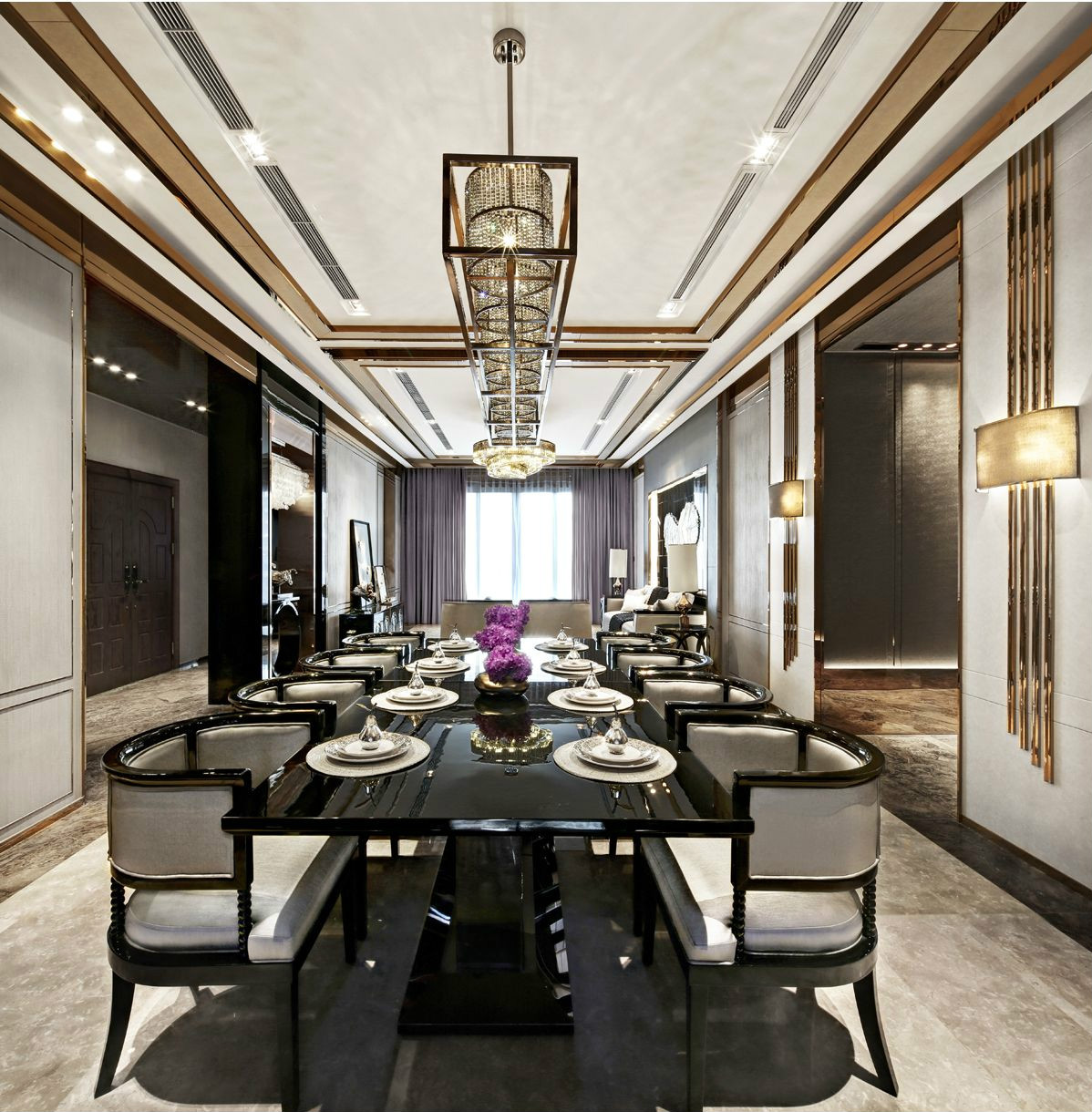 新古典 别墅 复式 跃层 大户型 80后 小资 餐厅图片来自高度国际姚吉智在235平米古典时间积淀的怀旧韵味的分享