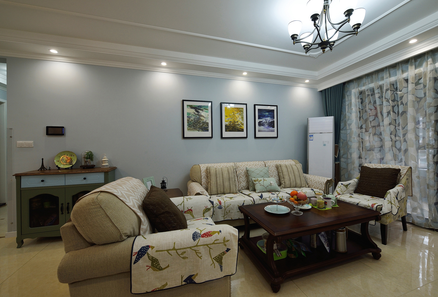 美式 三居 大户型 跃层 复式 白领 80后 小资 客厅图片来自高度国际姚吉智在156平米美式家居的浪漫生活的分享