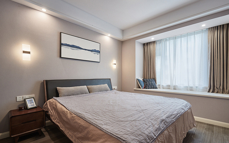 卧室图片来自家装大管家在宁静致远 109平现代北欧舒适3居的分享