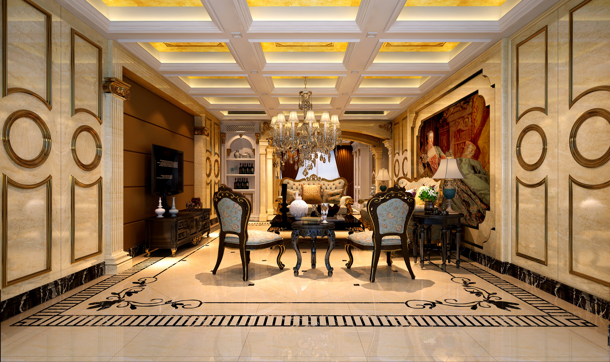 别墅 欧式 客厅图片来自重庆优家馆装饰在渝北优家馆 欧式的分享