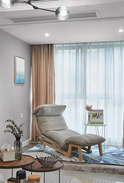 客厅图片来自家装大管家在宁静致远 109平现代北欧舒适3居的分享