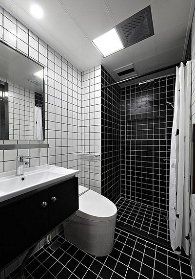 卫生间图片来自家装大管家在110平现代简洁3居 淡雅情趣世界的分享