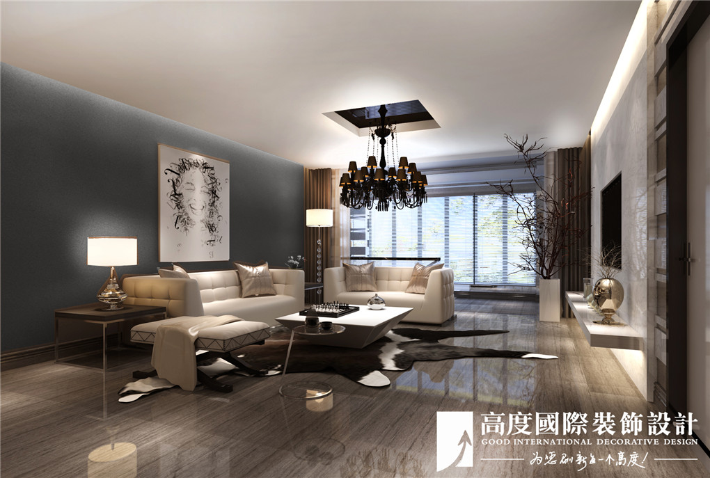 客厅图片来自北京高度国际在御翠尚府--后现代风格的分享