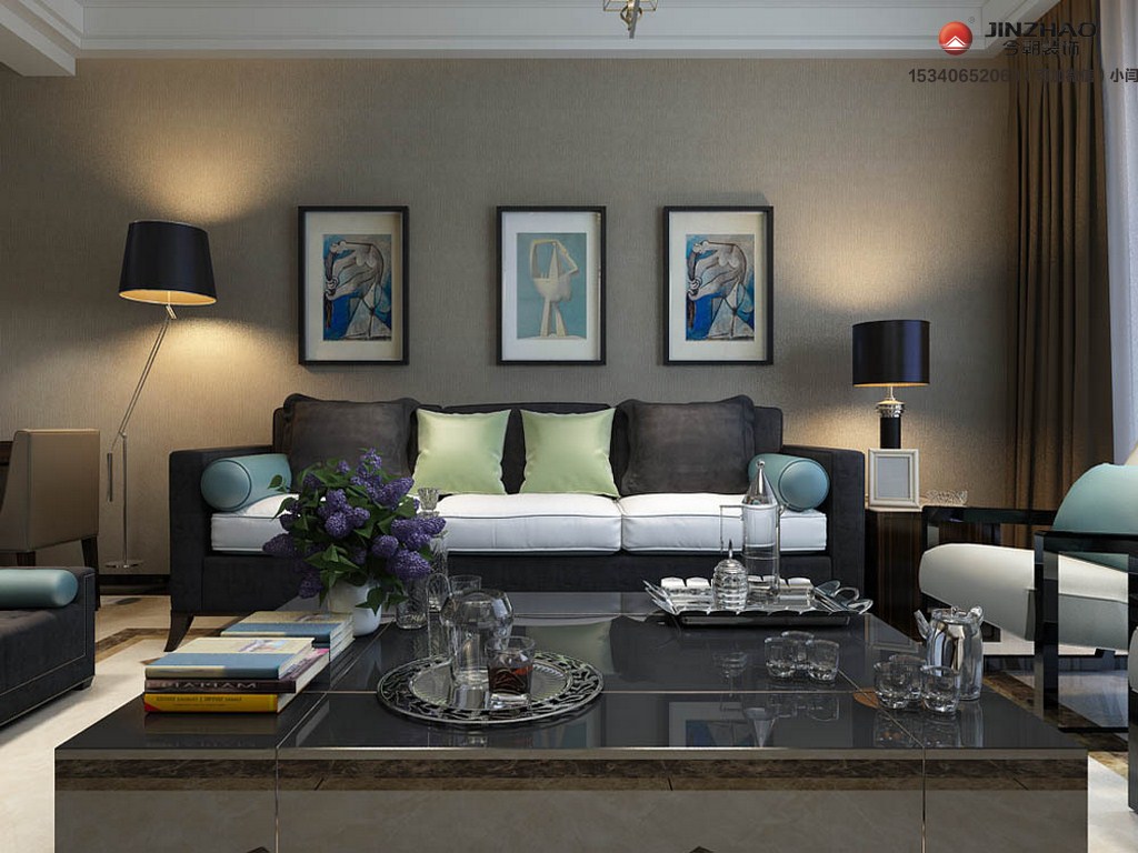 客厅图片来自装家美在龙城壹号118平米简约风格设计的分享