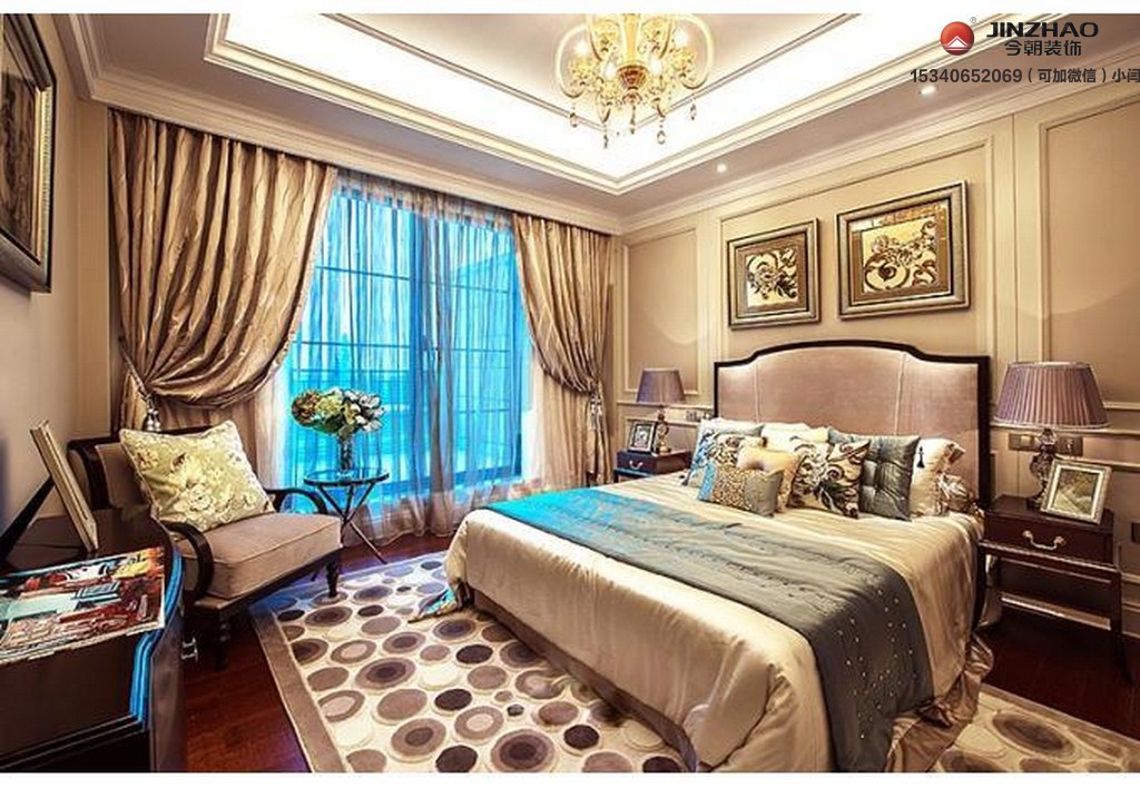 卧室图片来自装家美在200平米欧式风格设计的分享