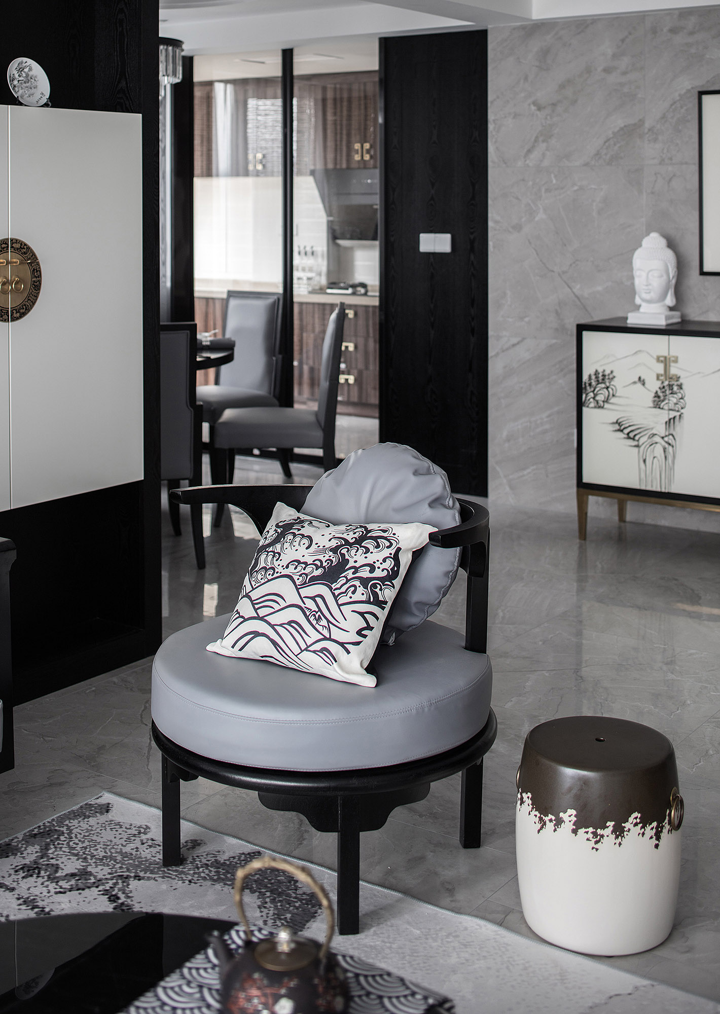 简约 现代中式 客厅定制 全屋整装 80后图片来自石木源设计在新中式2的分享