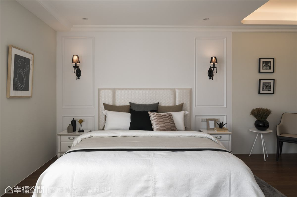 别墅 现代风格 装修设计 卧室图片来自幸福空间在291平，巧致设计学 走进人间花墅的分享