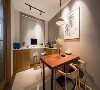 中冶德贤164㎡新中式设计，餐厅设计效果 原木家具