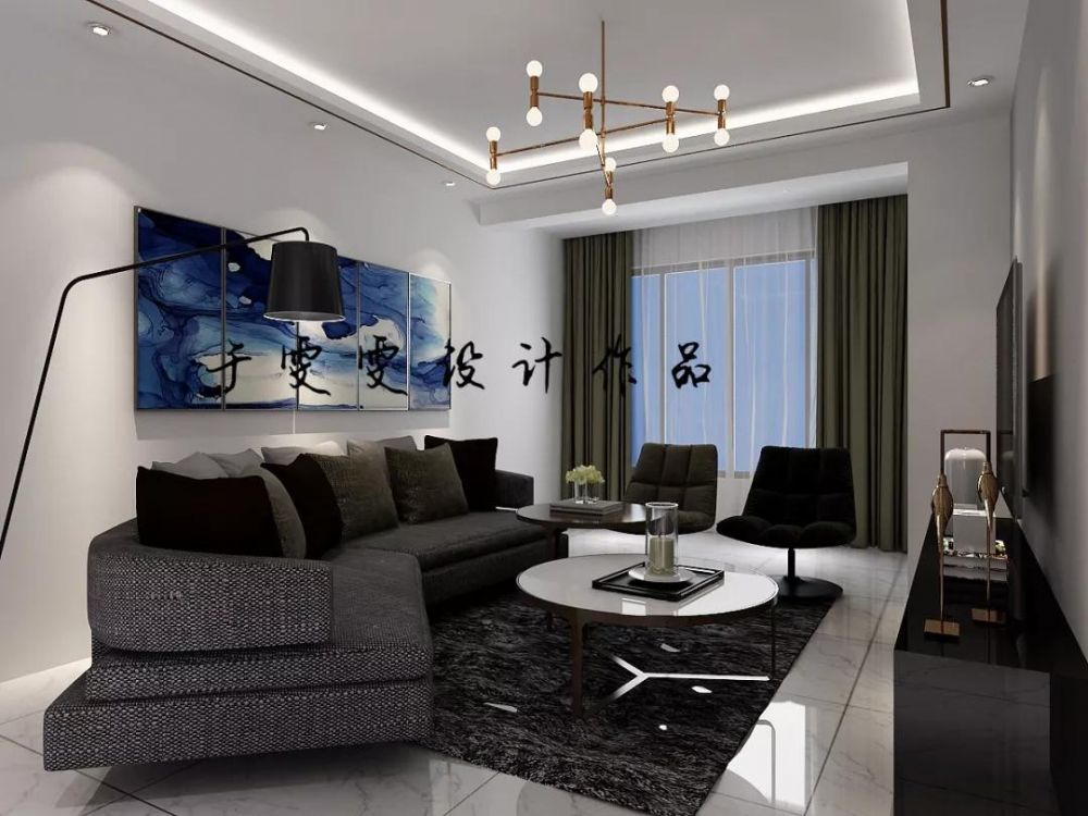 客厅图片来自沈阳百家装饰小姜在碧桂园学府一号83平现代风格的分享