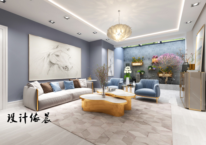 别墅 隆河谷 欧式风格 客厅图片来自百家设计小刘在隆河谷280平欧式风格半包14万的分享