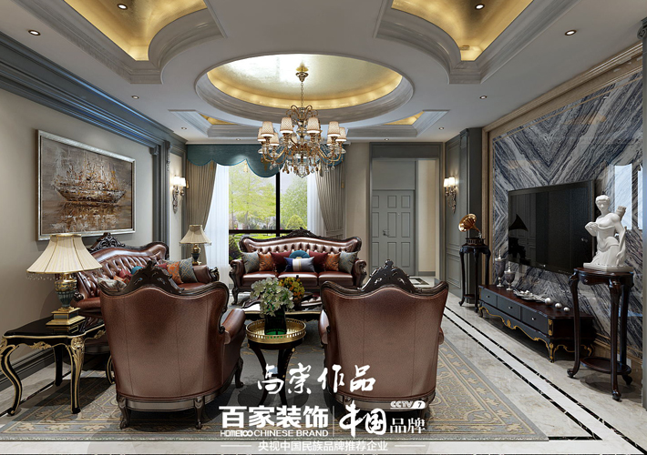 别墅 钻石墅 轻奢欧式 客厅图片来自百家设计小刘在碧桂园钻石墅420平轻奢欧式的分享