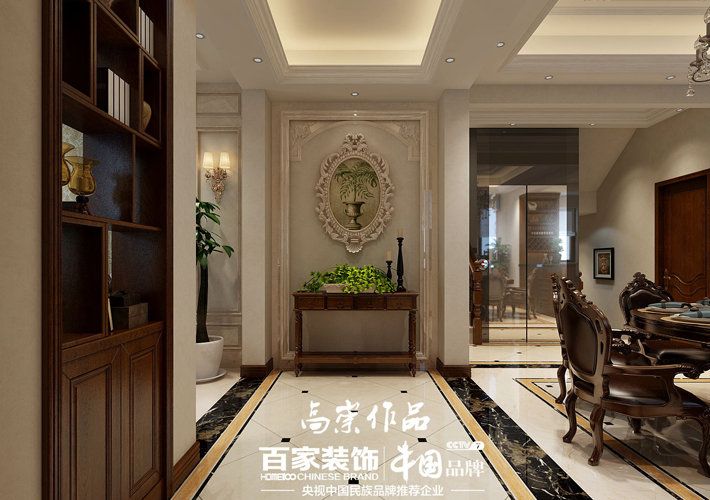 别墅 简欧风格 紫檀山 客厅图片来自百家设计小刘在紫檀山300平简欧风格半包20万的分享