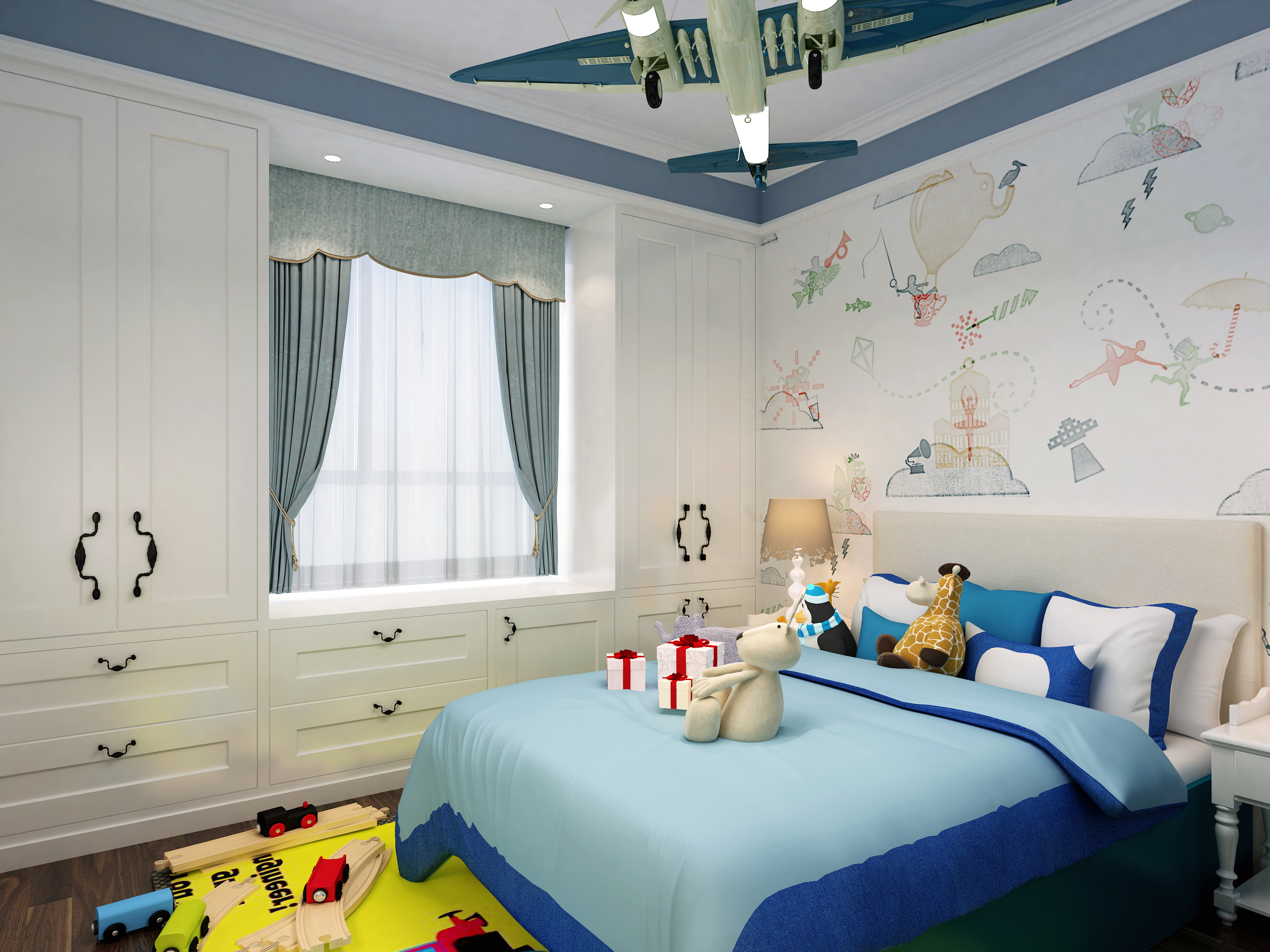 儿童房图片来自武汉申阳红室内设计在复地悦城的分享
