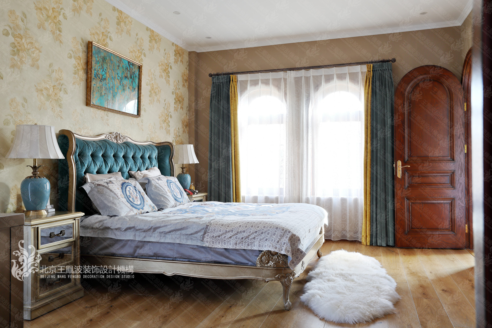 别墅 美式风格 600平米 卧室图片来自王凤波设计机构在春风十里不如你的分享