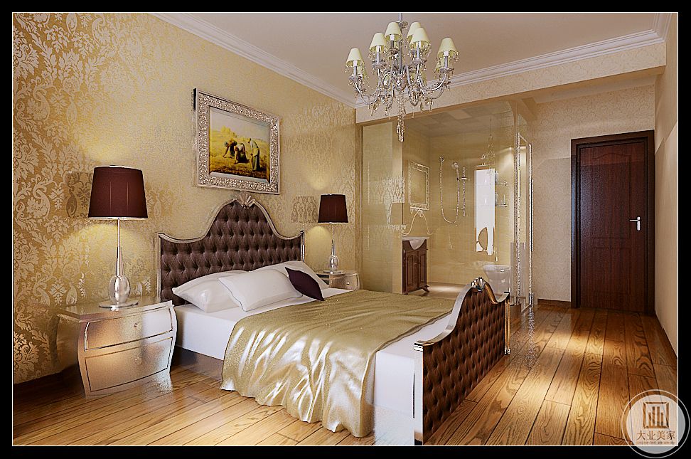 欧式 大业美家 装修效果 卧室图片来自大业美家 家居装饰在林荫大院138平欧式奢华案例的分享