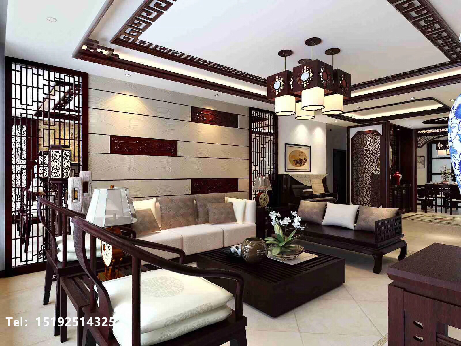 中式 青岛 装修 三居 客厅图片来自快乐彩在崂山区金领世家传统中式风格的分享