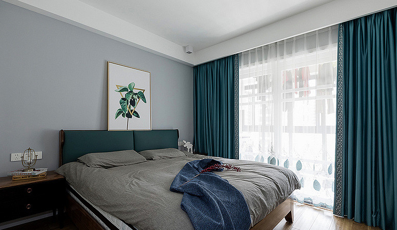 卧室图片来自家装大管家在98平北欧清爽空间 自然舒适并存的分享