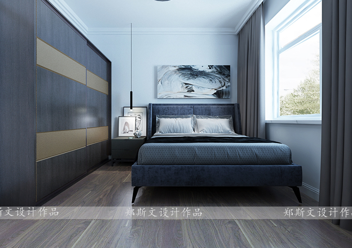 卧室图片来自沈阳百家装饰小姜在百家装饰中铁香湖120平现代风格的分享