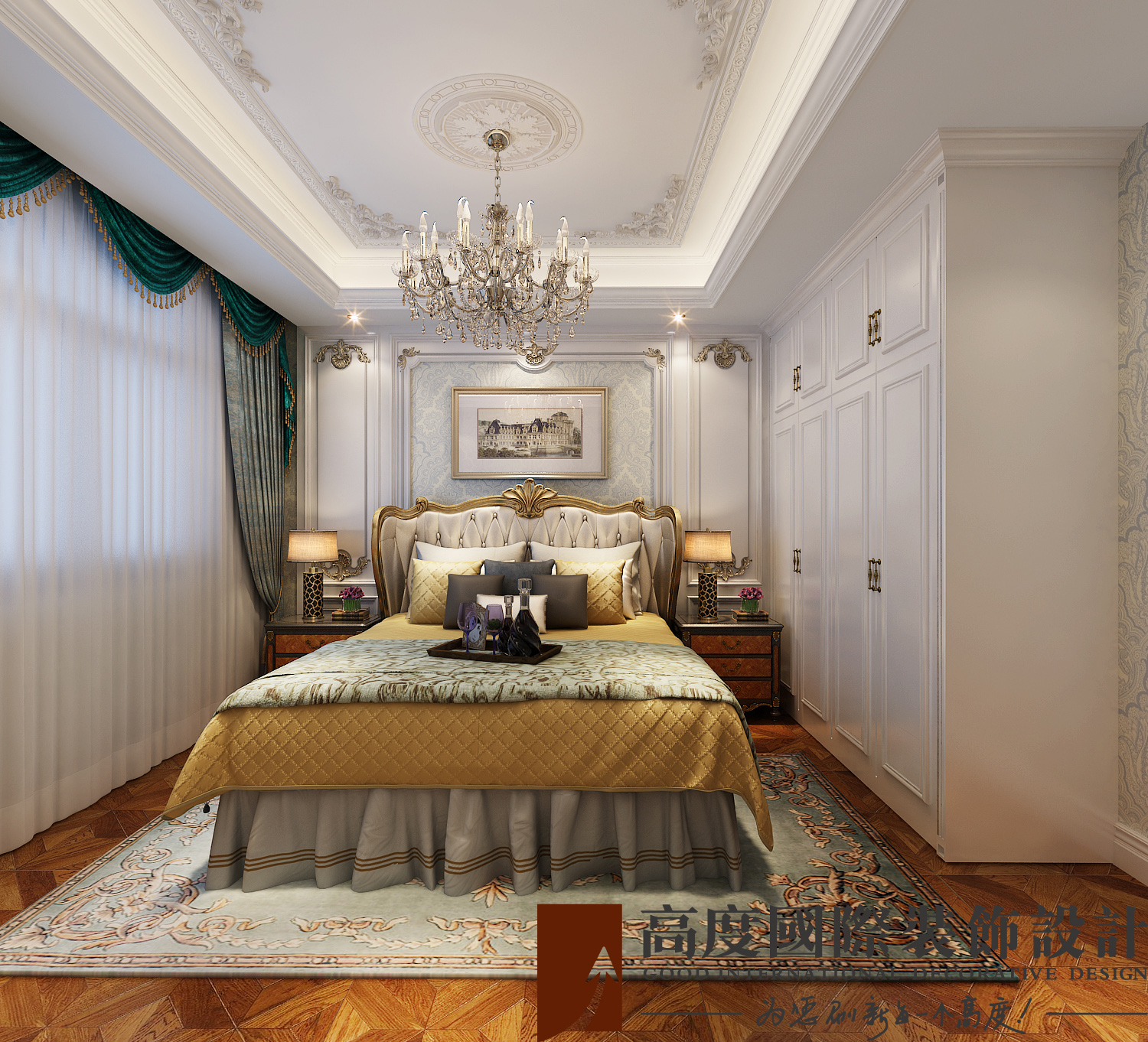 卧室图片来自北京高度国际在简约法式--金隅翡丽的分享