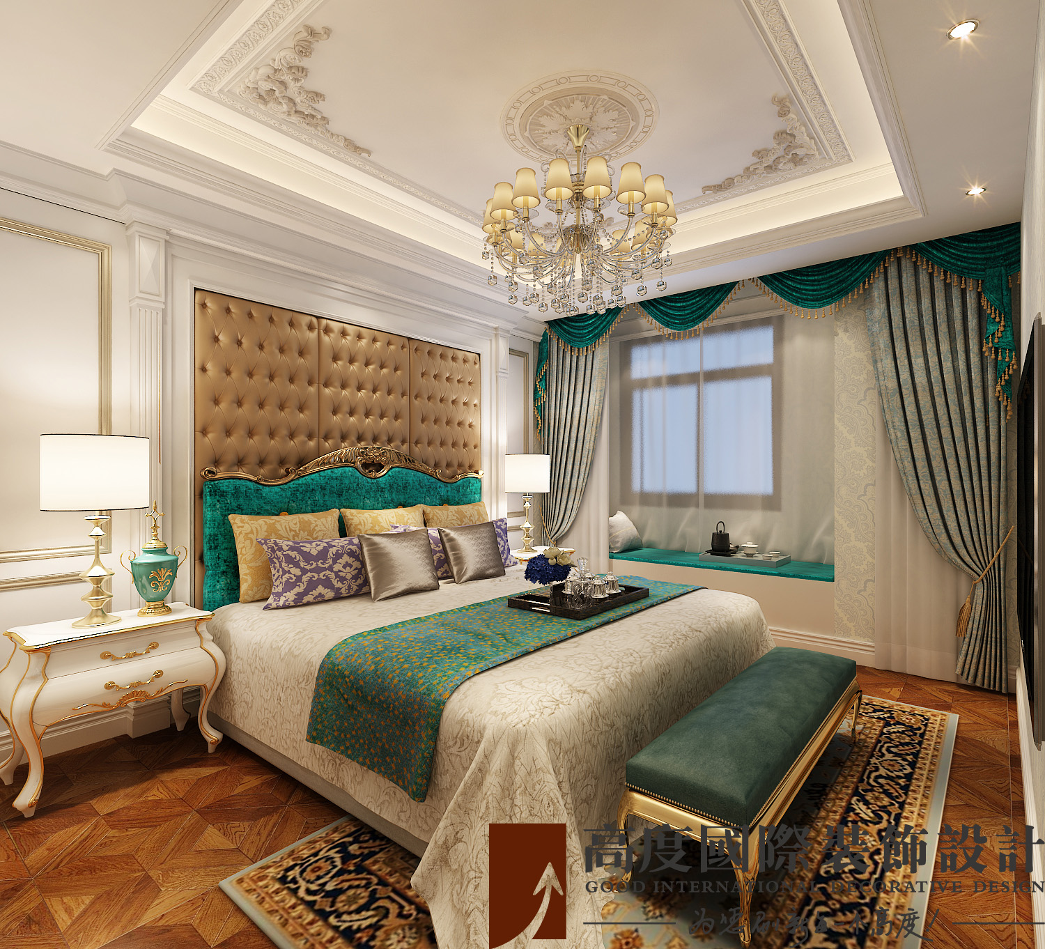 卧室图片来自北京高度国际在简约法式--金隅翡丽的分享