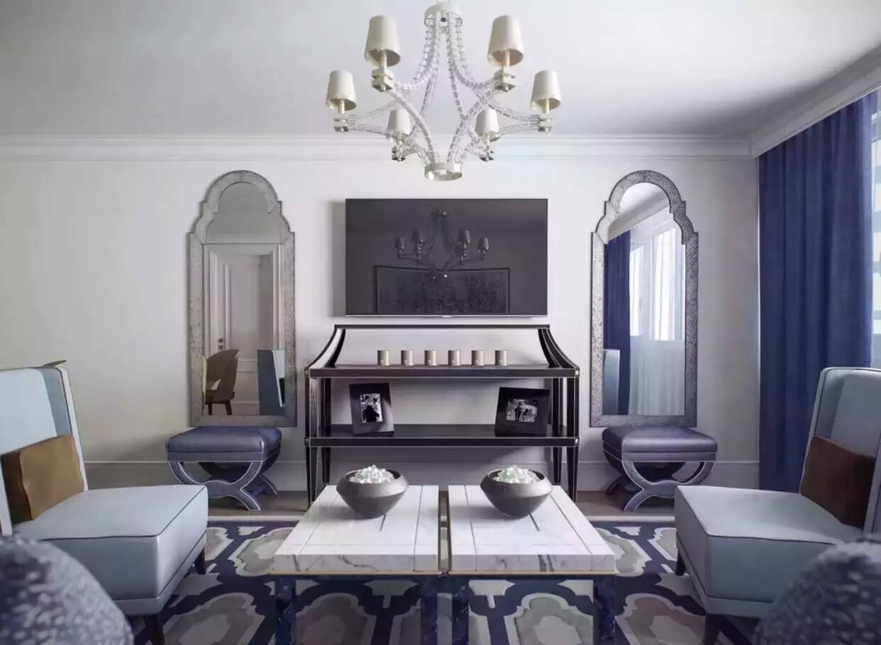 客厅图片来自西安紫苹果装饰工程有限公司在150平宜家的分享