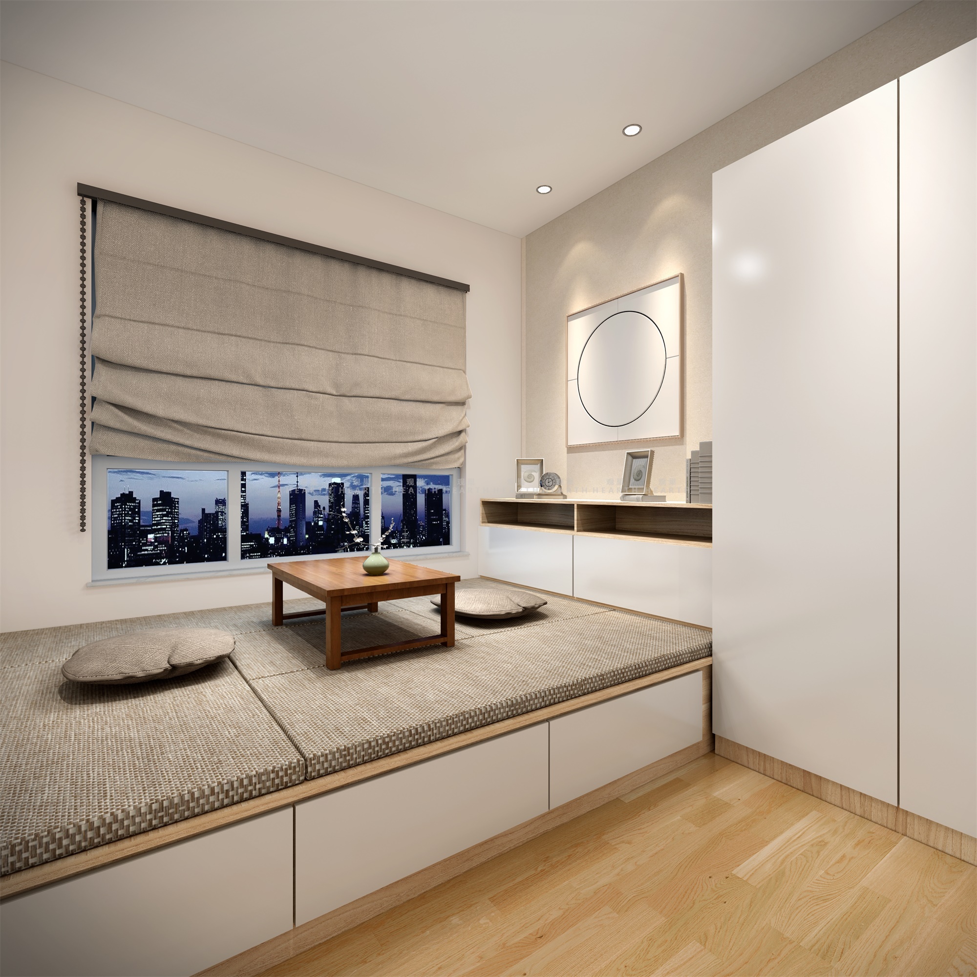 小资 三居 新中式 卧室图片来自观巢国际实景家装在中国玺 147 三室 新中式风格的分享
