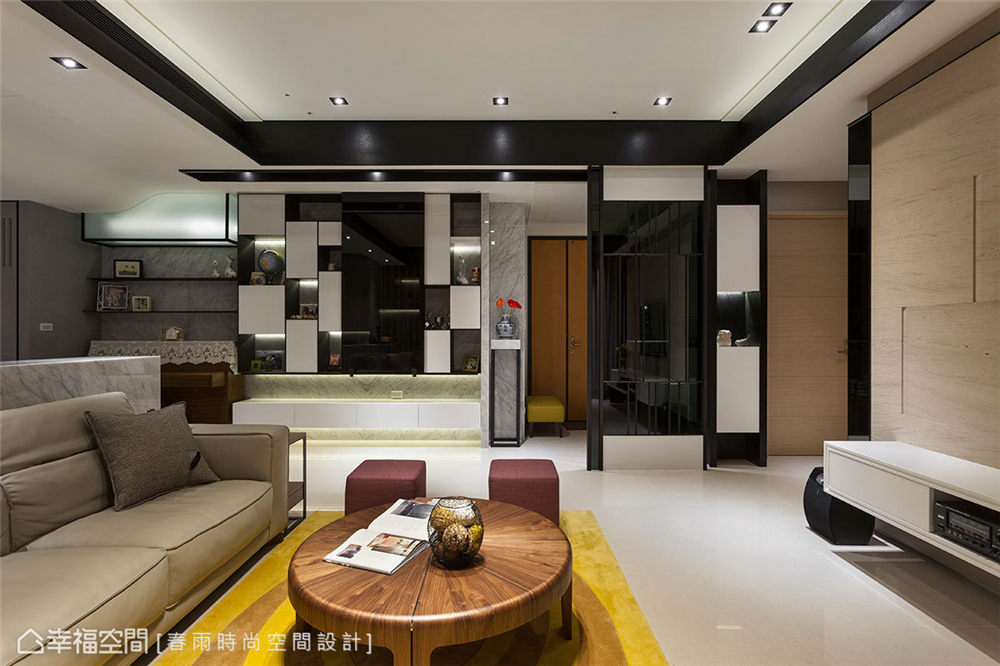 装修设计 装修完成 现代风格 客厅图片来自幸福空间在149平，异材质搭接 现代都会宅的分享