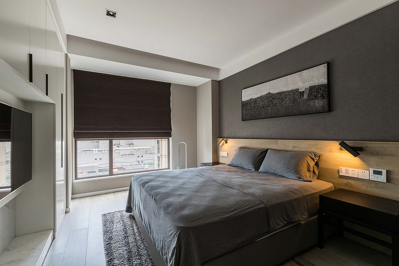 卧室图片来自家装大管家在106平现代淡雅3居 慵懒舒适生活的分享