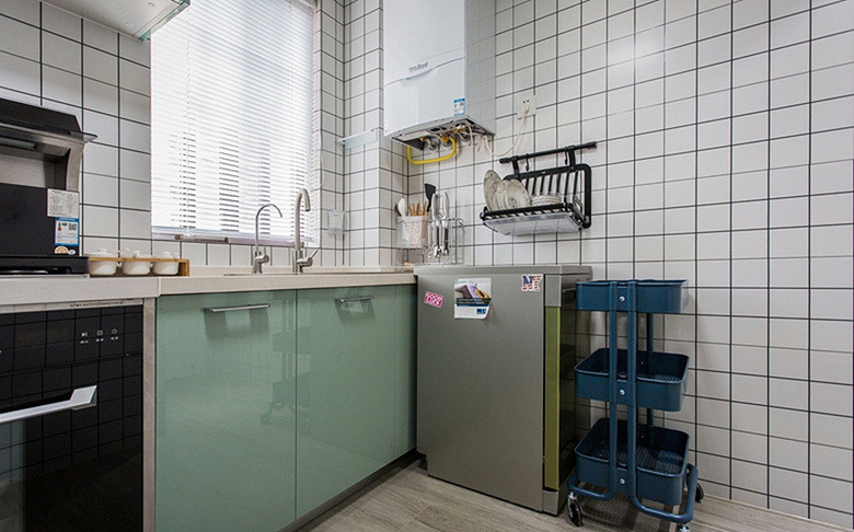 厨房图片来自家装大管家在自然清新 109平北欧简约混搭3居的分享