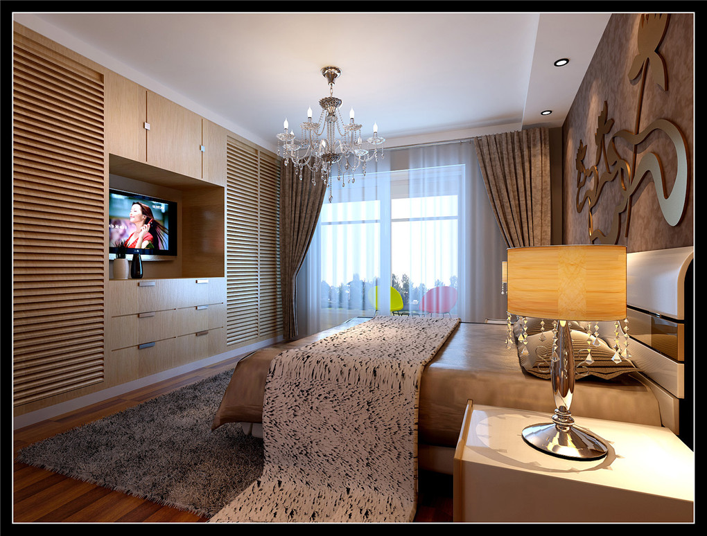 卧室图片来自北京高度国际在华馨公寓---现代主义复式的分享