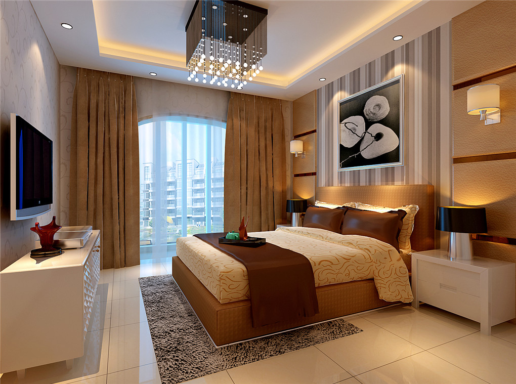 卧室图片来自北京高度国际在领秀观山悦--独栋别墅的现代风格的分享