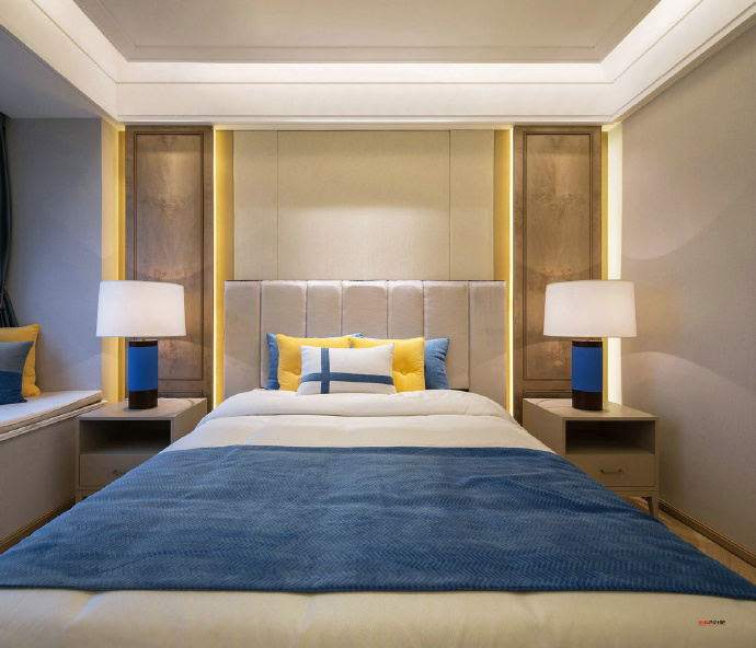 三居 小资 卧室图片来自云南俊雅装饰工程有限公司在枫丹白露  新中式的分享