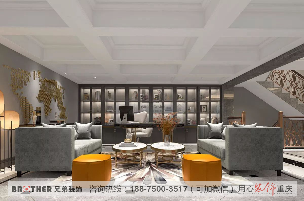 万科颐府 别墅设计 兄弟装饰 客厅图片来自重庆兄弟装饰黄妃在320万万科颐府别墅装修设计的分享