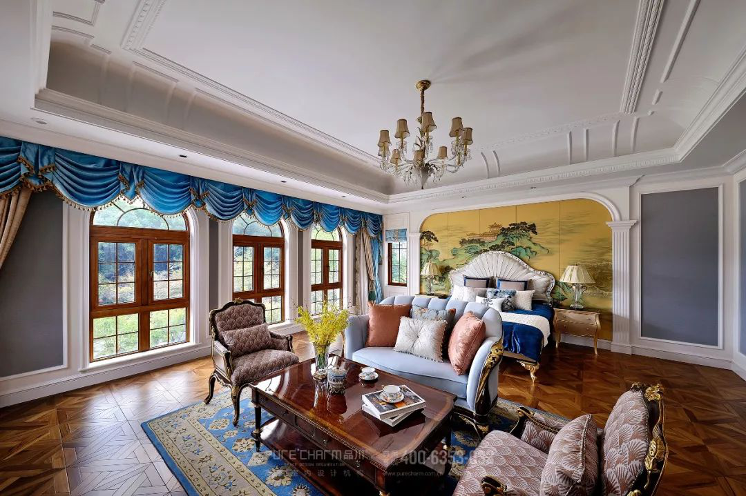 卧室图片来自品川室内设计在品川设计丨奢宅、气度的分享