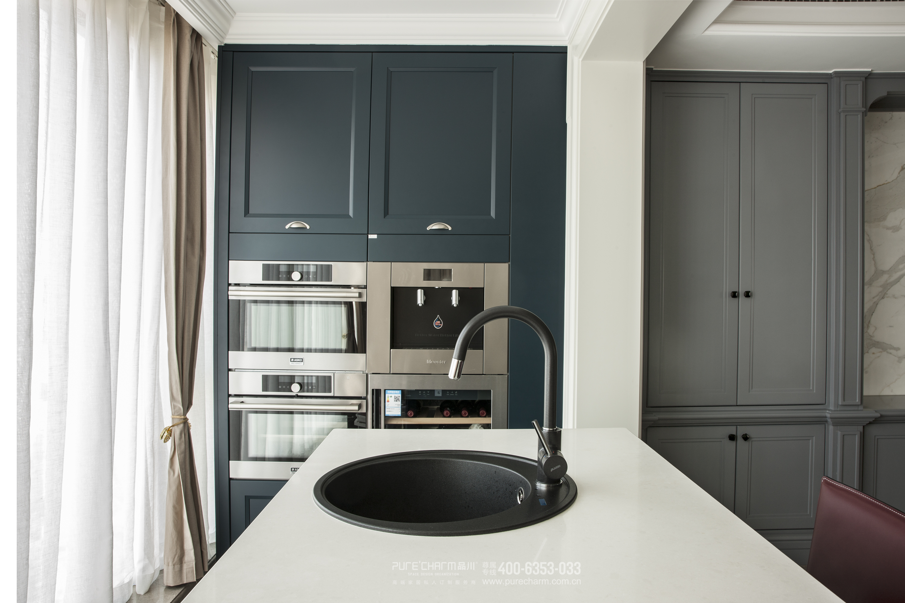 厨房图片来自品川室内设计在品川设计|惊艳你的高级灰设计的分享