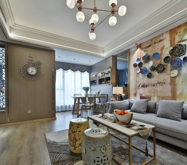 客厅图片来自武汉申阳红室内设计在润京华城的分享