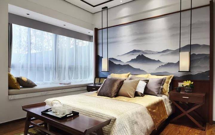 卧室图片来自武汉申阳红室内设计在海赋江城的分享