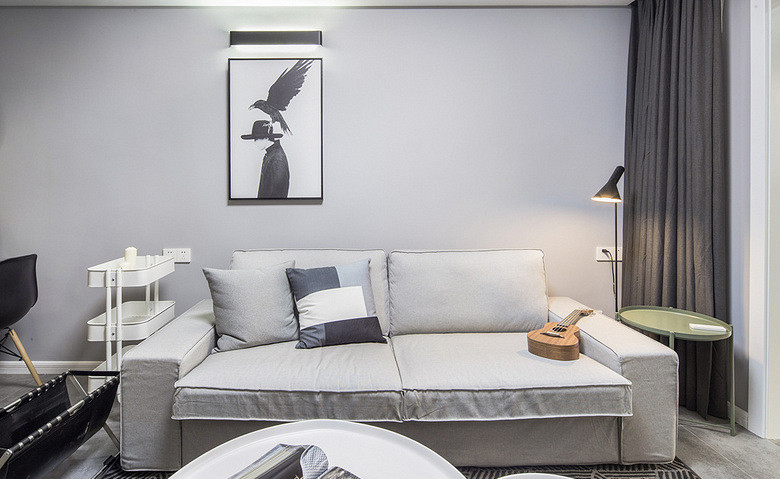 客厅图片来自家装大管家在清新明亮 95平现代北欧时尚空间的分享
