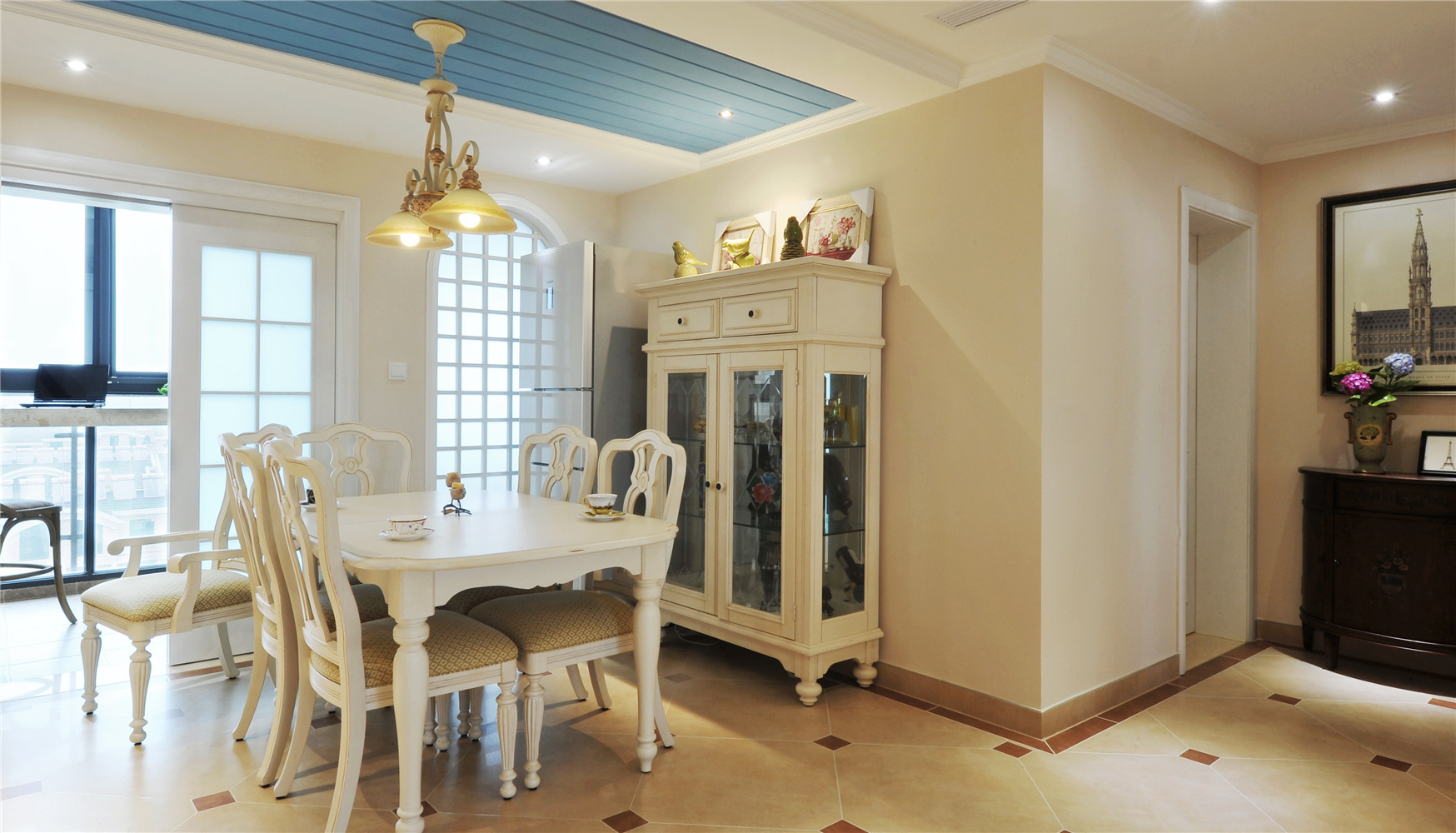 尚汇豪庭 装修设计 地中海风格 上海设计师 餐厅图片来自孔继民在尚汇豪庭四房装修美式地中海的分享