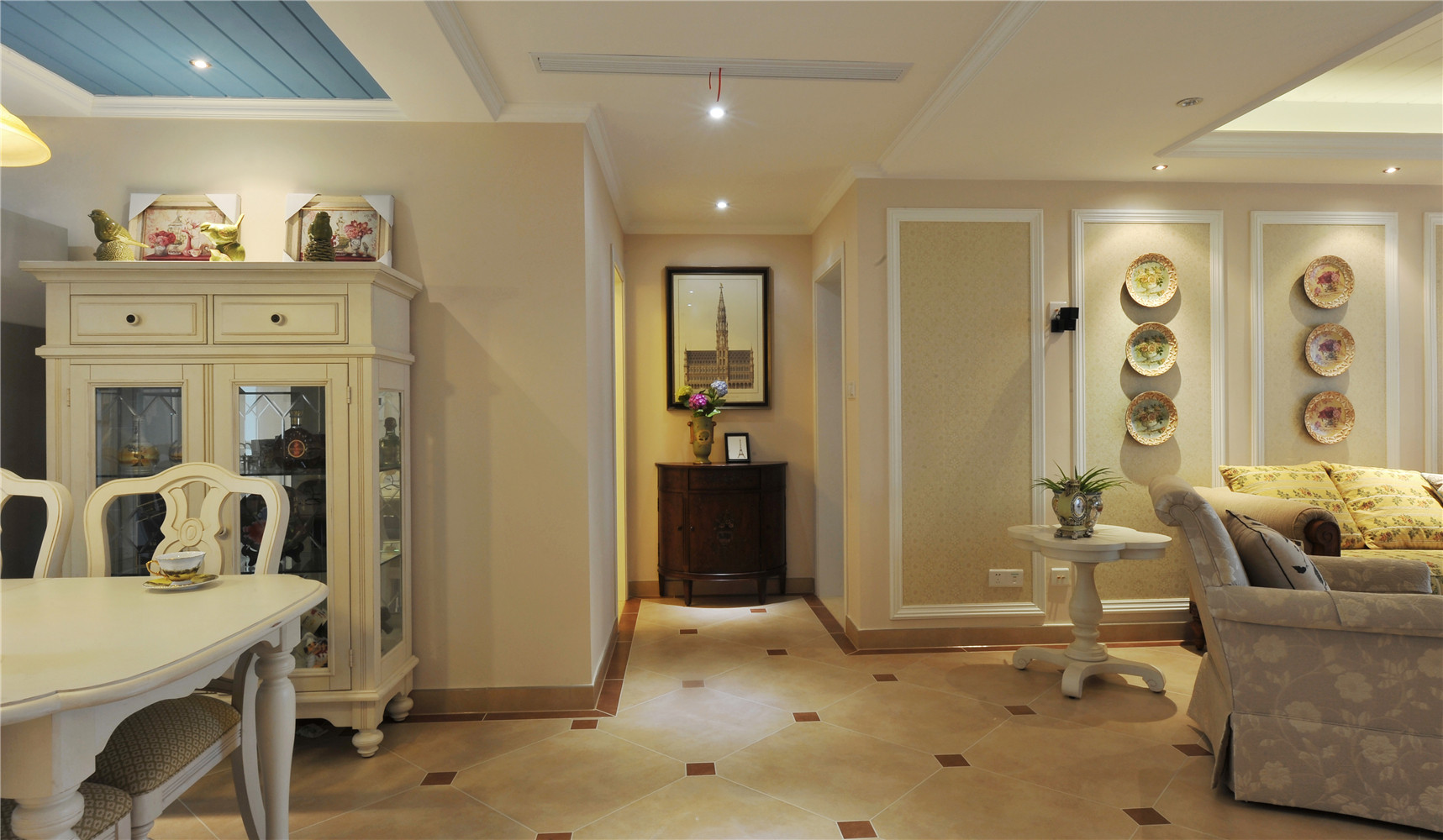 尚汇豪庭 装修设计 地中海风格 上海设计师 客厅图片来自孔继民在尚汇豪庭四房装修美式地中海的分享