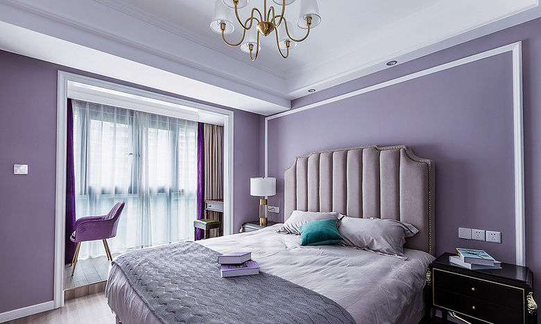 卧室图片来自家装大管家在89平多彩美式空间 多层次温馨风的分享